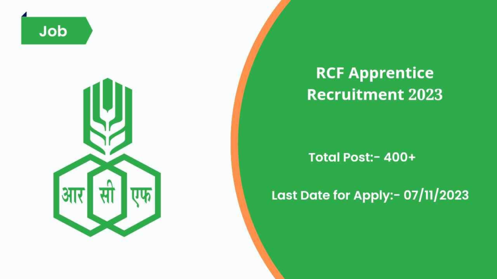 RCF Apprentice Recruitment 2023