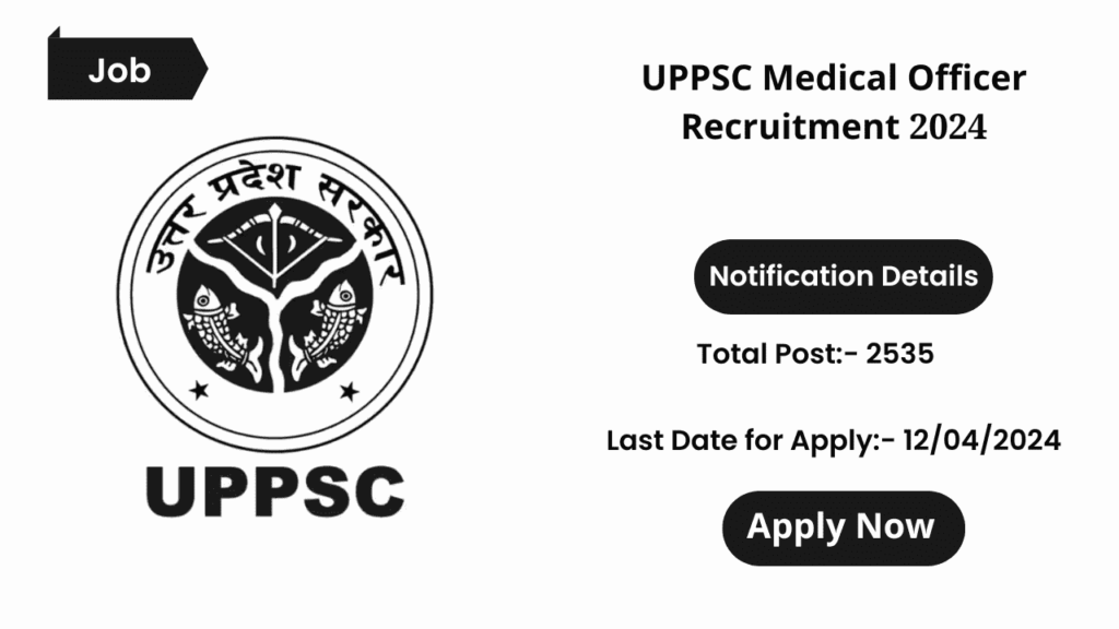 UPPSC Medical Officer Recruitment 2024